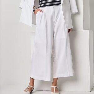 Worthington Crisp White Wide-Leg Pants